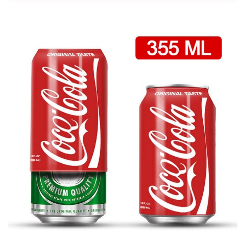 Funda para ocultar lata de 355/500 ml, cubierta aislante para latas comunes