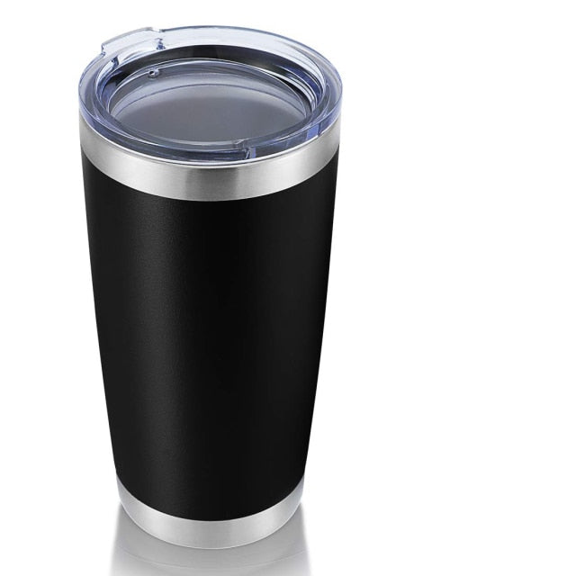 Taza/Vaso térmico de 20oz, de acero inoxidable, aislado a doble capa al vacío, con tapa anti-derrame