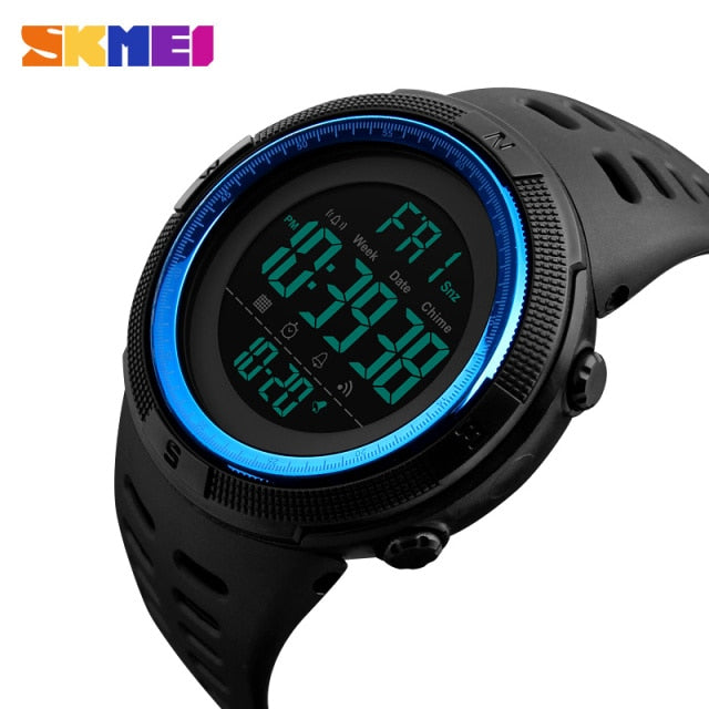 Reloj electrónico de pulsera, deportivo, digital
