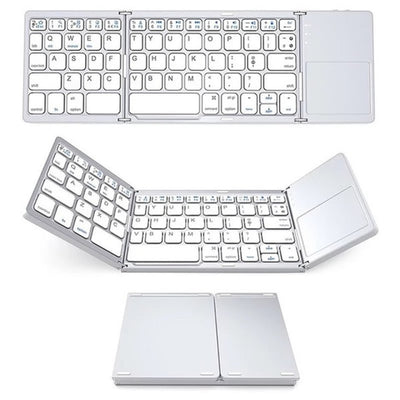 Mini teclado portátil, táctil, plegable, inalámbrico Bluetooth