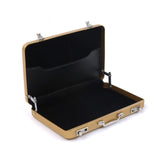 Mini maleta/Caja pequeña rectangular de Aluminio para almacenamiento de tarjetas, identificaciones, joyería