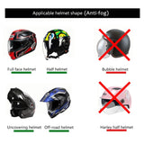 Pantalla/Película transparente para casco de motocicleta, impermeable, anti-lluvia, anti-niebla, universal