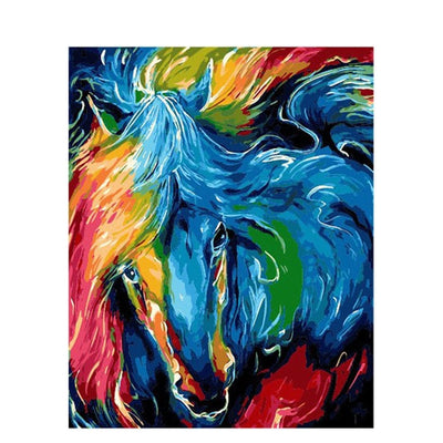 Lienzo/Pintura al óleo, imagen colorida de animal, decoración sobre pared