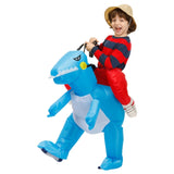 Disfraz de dinosaurio, inflable, para niños y niñas, varios colores
