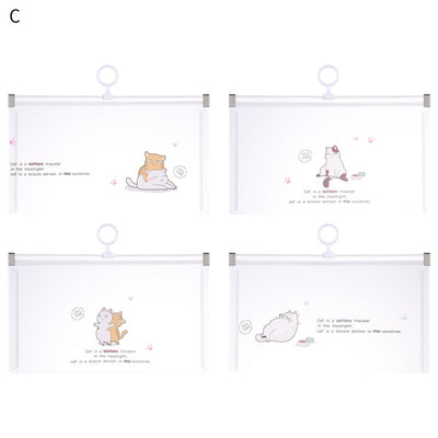 Estuche/Bolsa protectora para cubre boca, portátil, con dibujos animados impresos