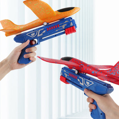 Lanzador de aviones de espuma, juguete estilo catapulta, para niños y niñas