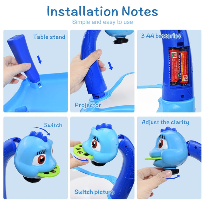 Mini juguete de dibujo profesional, proyector de dibujo portátil ABS  educativo duradero, principiantes y niños para dibujar como un profesional(blue)  : : Juguetes y juegos