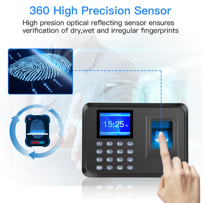Dispositivo para asistencia por huellas dactilares, biométrica inteligente, reloj de registro